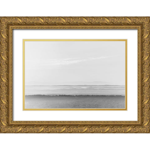 Morning Layers Gold Ornate Wood Framed Art Print with Double Matting by Malone, Will