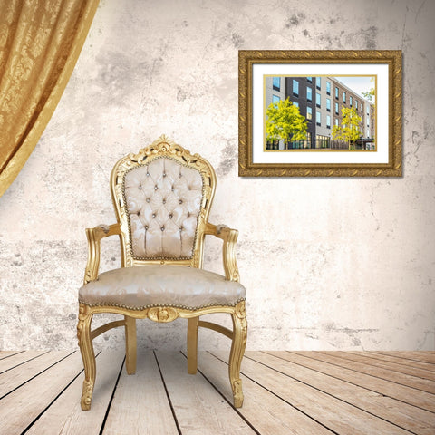 Window 3 Gold Ornate Wood Framed Art Print with Double Matting by Malone, Will