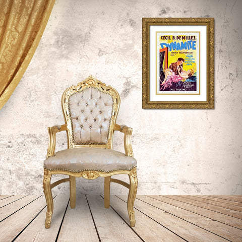 Dynamite Gold Ornate Wood Framed Art Print with Double Matting by Screendoor