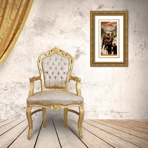 Heart of the Klondike Gold Ornate Wood Framed Art Print with Double Matting by Screendoor