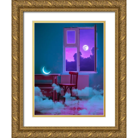 Sweet home Gold Ornate Wood Framed Art Print with Double Matting by Orozco, Danner