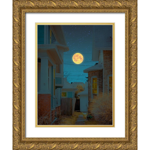 Moonlight 3 Gold Ornate Wood Framed Art Print with Double Matting by Orozco, Danner
