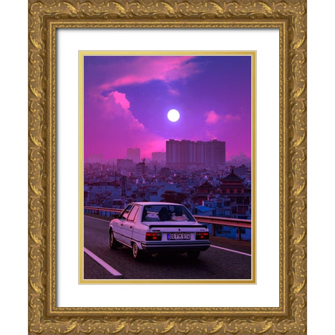 Going Back to the Past 2 Gold Ornate Wood Framed Art Print with Double Matting by Orozco, Danner