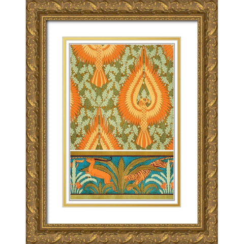 Decoration And Ornament - IV Gold Ornate Wood Framed Art Print with Double Matting by CAG