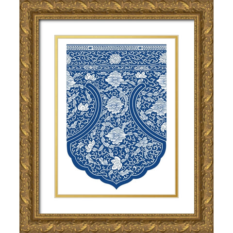 Decoration And Ornament - IX Gold Ornate Wood Framed Art Print with Double Matting by CAG