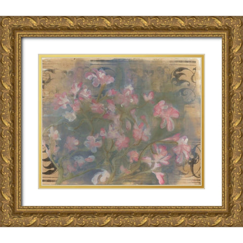 Cherry Blossoms I Gold Ornate Wood Framed Art Print with Double Matting by Adkin, Arielle
