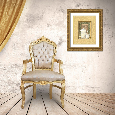 The Vert Gold Ornate Wood Framed Art Print with Double Matting by Audrey, Charlene