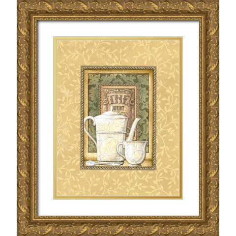 The Vert Gold Ornate Wood Framed Art Print with Double Matting by Audrey, Charlene