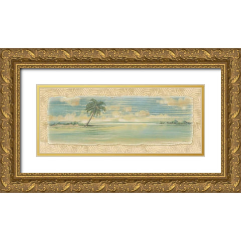 Oasis I Gold Ornate Wood Framed Art Print with Double Matting by Audrey, Charlene