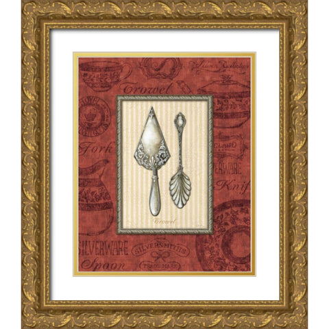 Trowel Gold Ornate Wood Framed Art Print with Double Matting by Audrey, Charlene