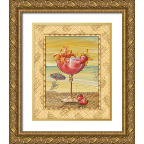 Island Nectar I Gold Ornate Wood Framed Art Print with Double Matting by Audrey, Charlene