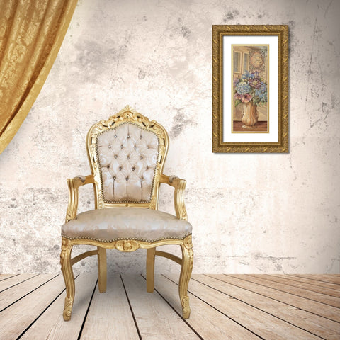 Bouquet from France Gold Ornate Wood Framed Art Print with Double Matting by Audrey, Charlene
