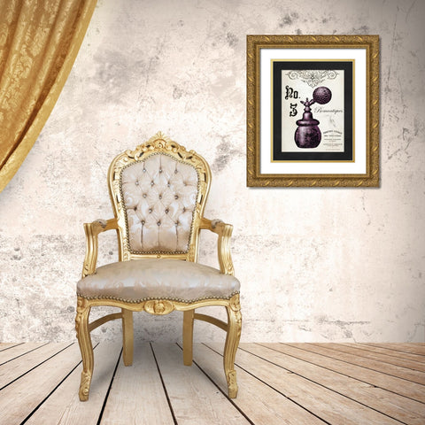 French Perfume 3 Gold Ornate Wood Framed Art Print with Double Matting by Babbit, Gwendolyn
