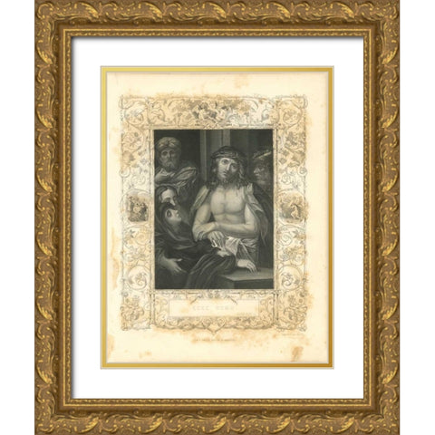 Faith Engraving I Gold Ornate Wood Framed Art Print with Double Matting by Babbitt, Gwendolyn