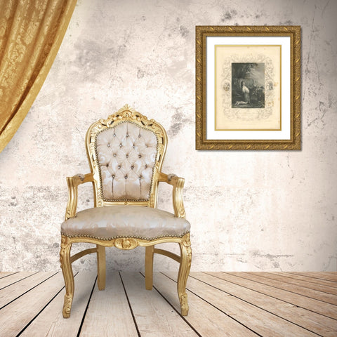 Faith Engraving III Gold Ornate Wood Framed Art Print with Double Matting by Babbitt, Gwendolyn