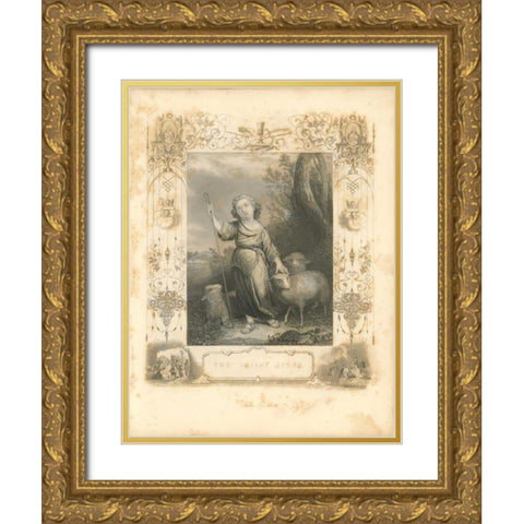 Faith Engraving V Gold Ornate Wood Framed Art Print with Double Matting by Babbitt, Gwendolyn