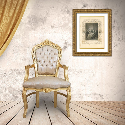 Faith Engraving VII Gold Ornate Wood Framed Art Print with Double Matting by Babbitt, Gwendolyn