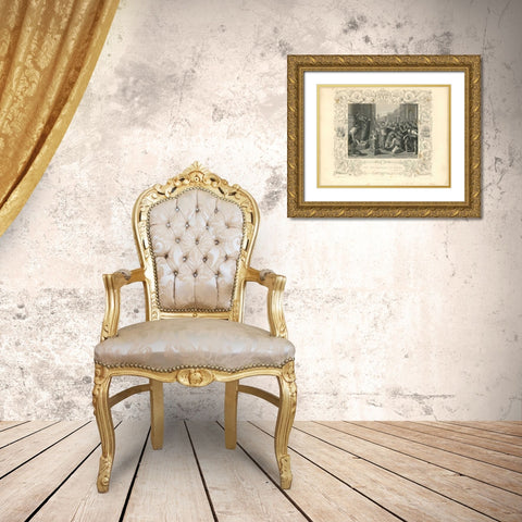 Faith Engraving X Gold Ornate Wood Framed Art Print with Double Matting by Babbitt, Gwendolyn