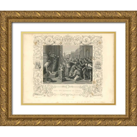 Faith Engraving X Gold Ornate Wood Framed Art Print with Double Matting by Babbitt, Gwendolyn