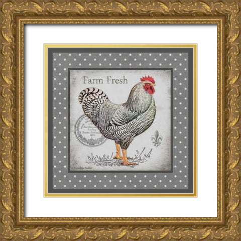 Farm Fresh Eggs I Gold Ornate Wood Framed Art Print with Double Matting by Babbit, Gwendolyn