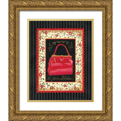 Dressed in Red II Gold Ornate Wood Framed Art Print with Double Matting by Babbitt, Gwendolyn