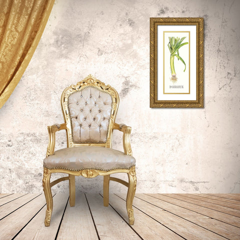 Poireux Gold Ornate Wood Framed Art Print with Double Matting by Babbitt, Gwendolyn