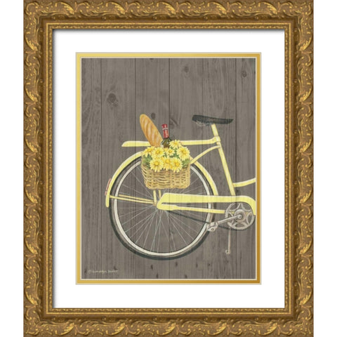 Spring Bike I Gold Ornate Wood Framed Art Print with Double Matting by Babbitt, Gwendolyn