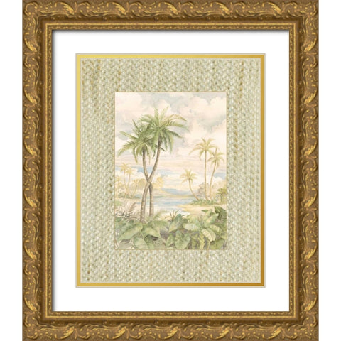 Cabana Bay I Gold Ornate Wood Framed Art Print with Double Matting by Brent, Paul