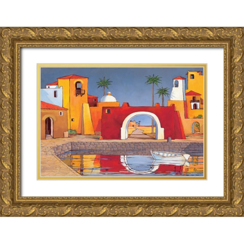 Puerto del Mar II Gold Ornate Wood Framed Art Print with Double Matting by Brent, Paul