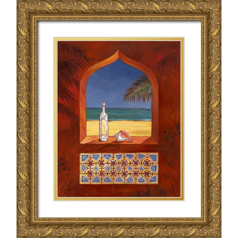 Veneto II Gold Ornate Wood Framed Art Print with Double Matting by Brent, Paul