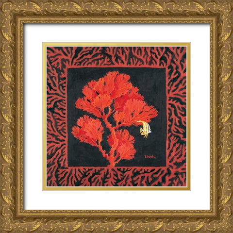 Sea Fan II Gold Ornate Wood Framed Art Print with Double Matting by Brent, Paul