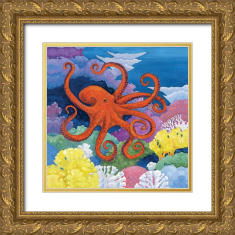 Under the Sea I Gold Ornate Wood Framed Art Print with Double Matting by Brent, Paul