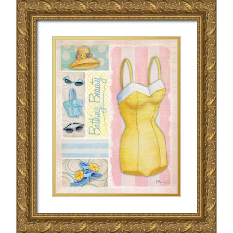 Glamour Girl II Gold Ornate Wood Framed Art Print with Double Matting by Brent, Paul