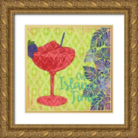 Island Breeze I Gold Ornate Wood Framed Art Print with Double Matting by Brent, Paul
