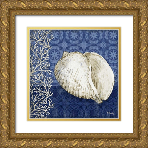 Deep Blue Sea III Gold Ornate Wood Framed Art Print with Double Matting by Brent, Paul