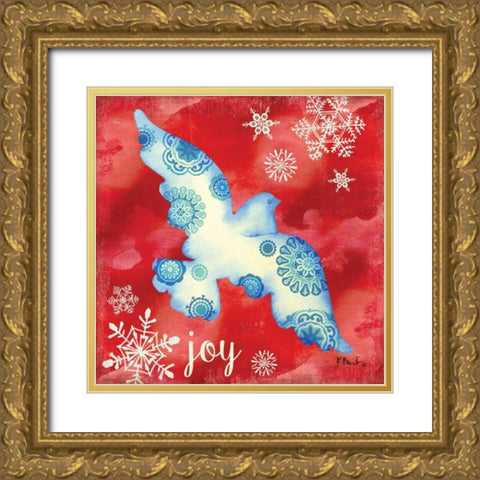 Peace Dove I Gold Ornate Wood Framed Art Print with Double Matting by Brent, Paul