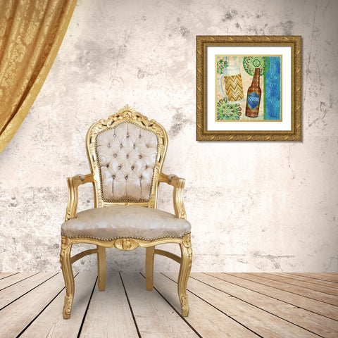 Bright Brew I Gold Ornate Wood Framed Art Print with Double Matting by Brent, Paul