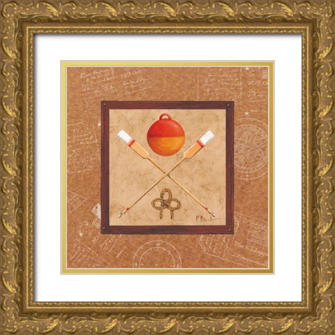 Newport IV Gold Ornate Wood Framed Art Print with Double Matting by Brent, Paul