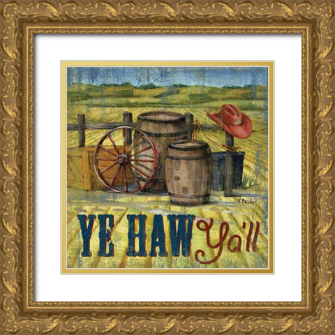 Howdy Partner II Gold Ornate Wood Framed Art Print with Double Matting by Brent, Paul