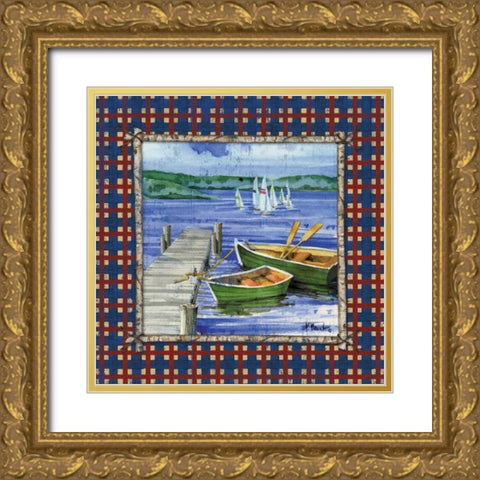 Cypress Lake I Gold Ornate Wood Framed Art Print with Double Matting by Brent, Paul