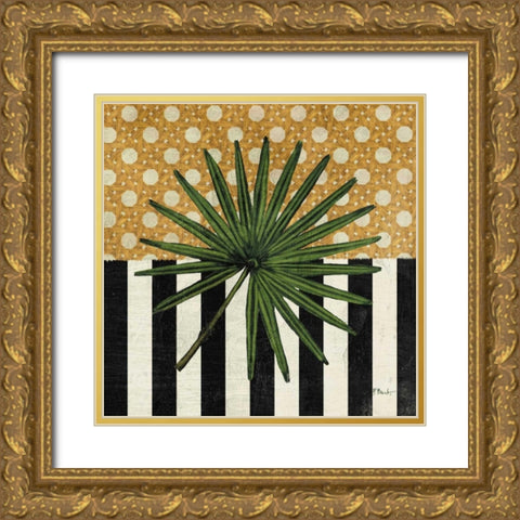 Knox Palm Fronds I Gold Ornate Wood Framed Art Print with Double Matting by Brent, Paul