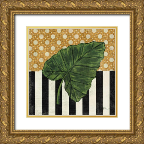 Knox Palm Fronds III Gold Ornate Wood Framed Art Print with Double Matting by Brent, Paul