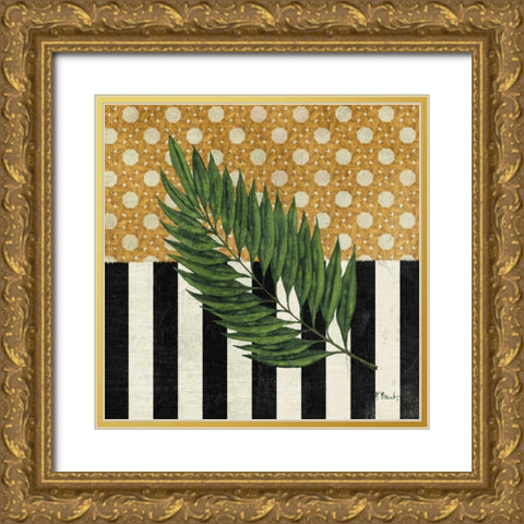 Knox Palm Fronds IV Gold Ornate Wood Framed Art Print with Double Matting by Brent, Paul