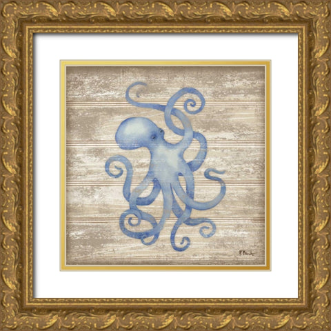 Providence III Gold Ornate Wood Framed Art Print with Double Matting by Brent, Paul
