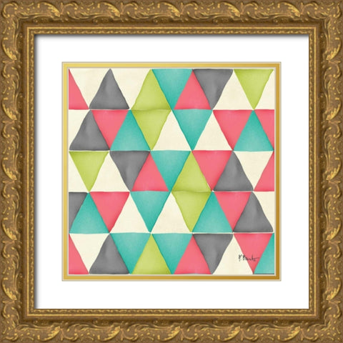 Maxwell Repeat I Gold Ornate Wood Framed Art Print with Double Matting by Brent, Paul