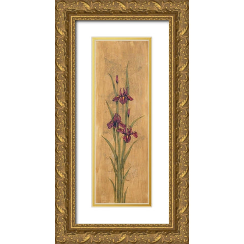 Iris of Delos I Gold Ornate Wood Framed Art Print with Double Matting by Brent, Paul