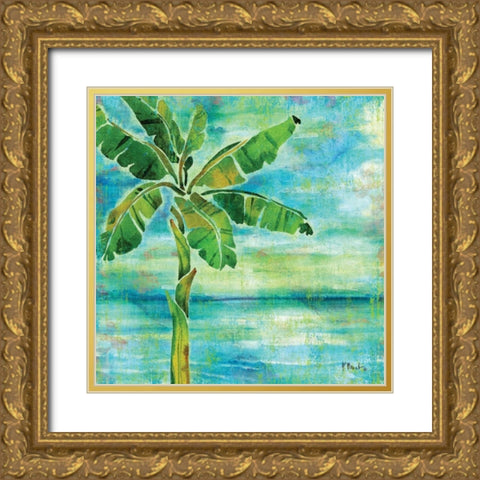 Banana Lagoon I Gold Ornate Wood Framed Art Print with Double Matting by Brent, Paul