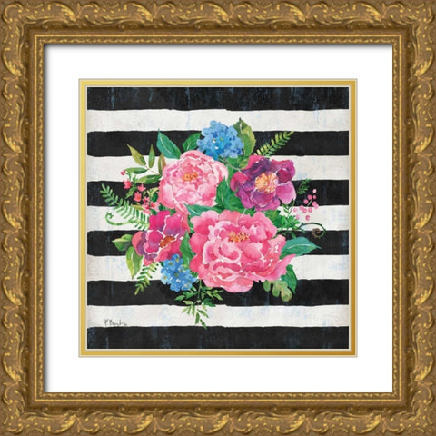 Juliette Bouquet I Gold Ornate Wood Framed Art Print with Double Matting by Brent, Paul