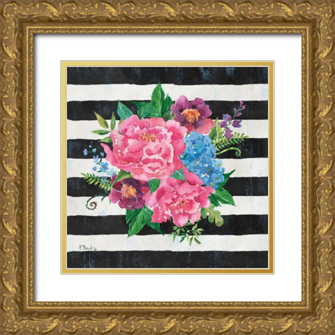 Juliette Bouquet II Gold Ornate Wood Framed Art Print with Double Matting by Brent, Paul