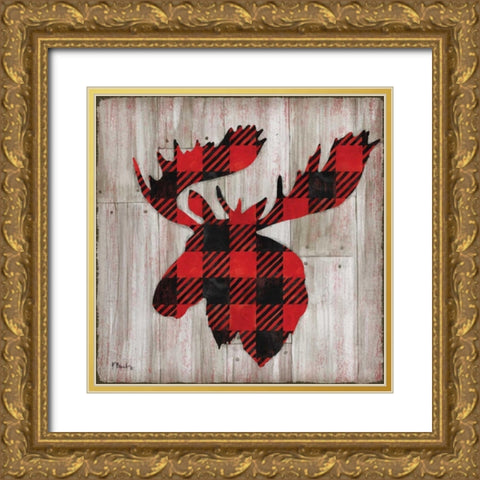 Logan Lodge II Gold Ornate Wood Framed Art Print with Double Matting by Brent, Paul